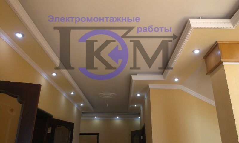 подсветка потолка светодиодной лентой