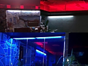 Сетодиодная подсветка в кафе